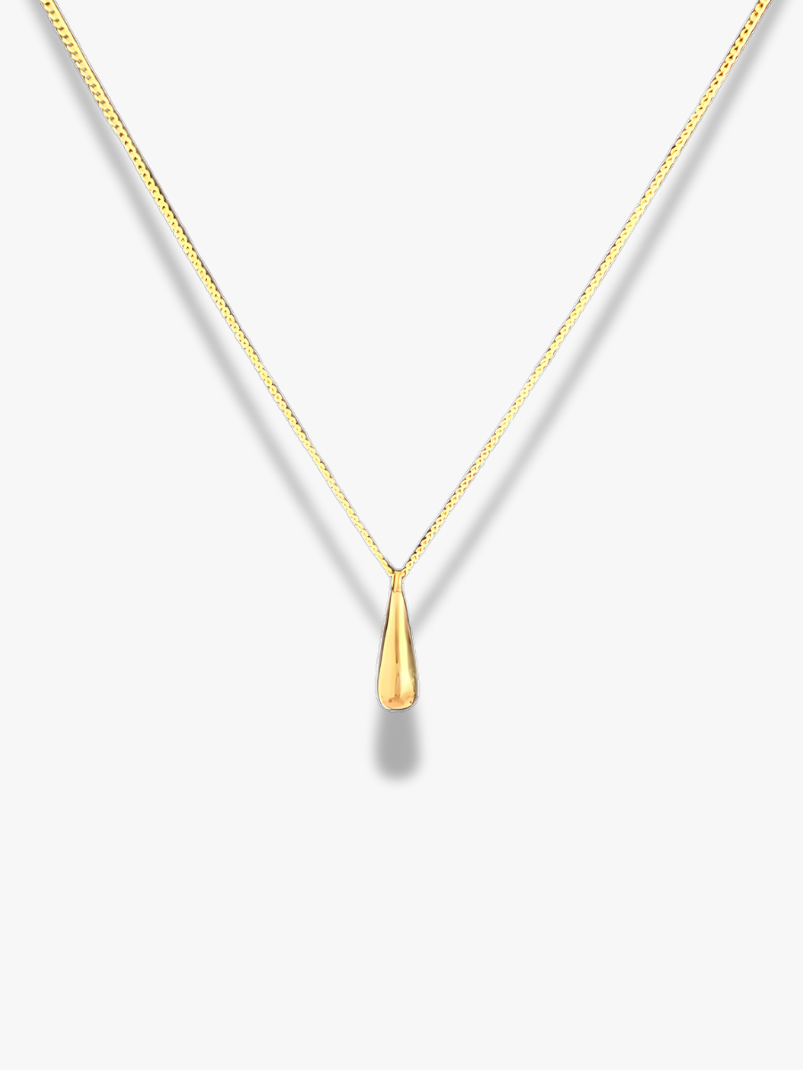 Teardrop-shaped necklace