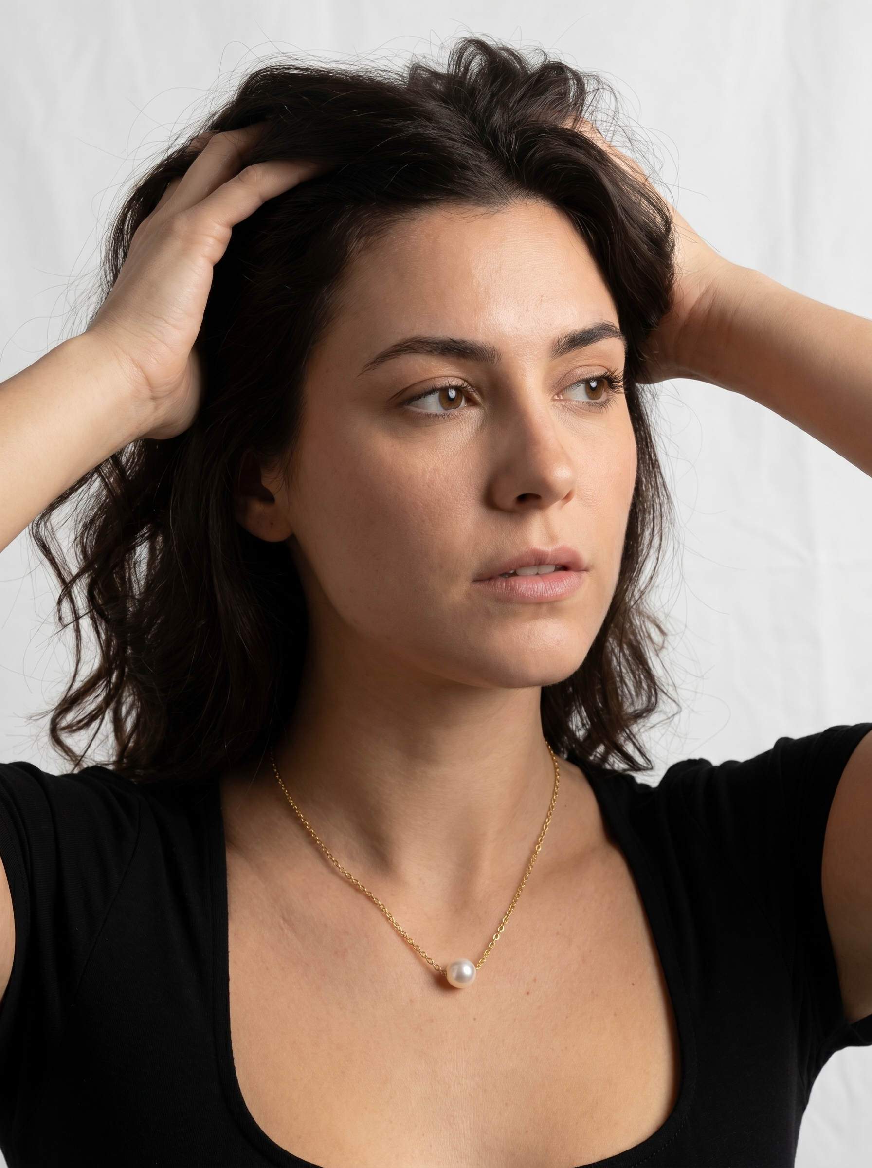 Single Pearl Chain Necklace