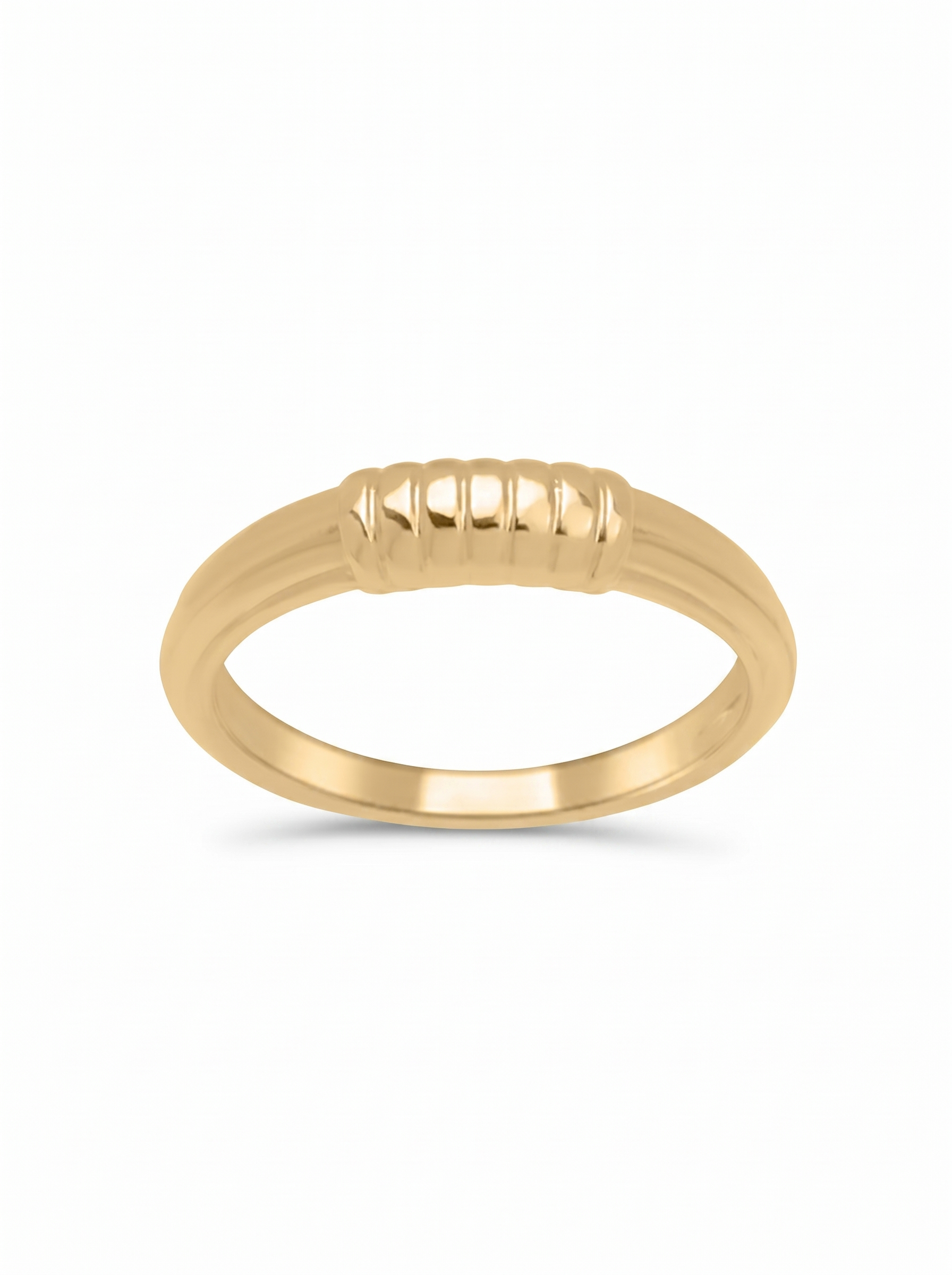Ribbed Band Ring