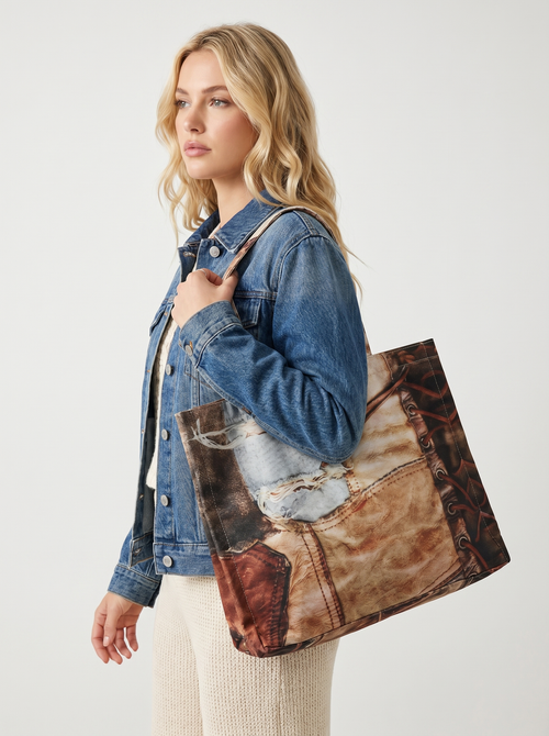 Abstract Print Tote Bag