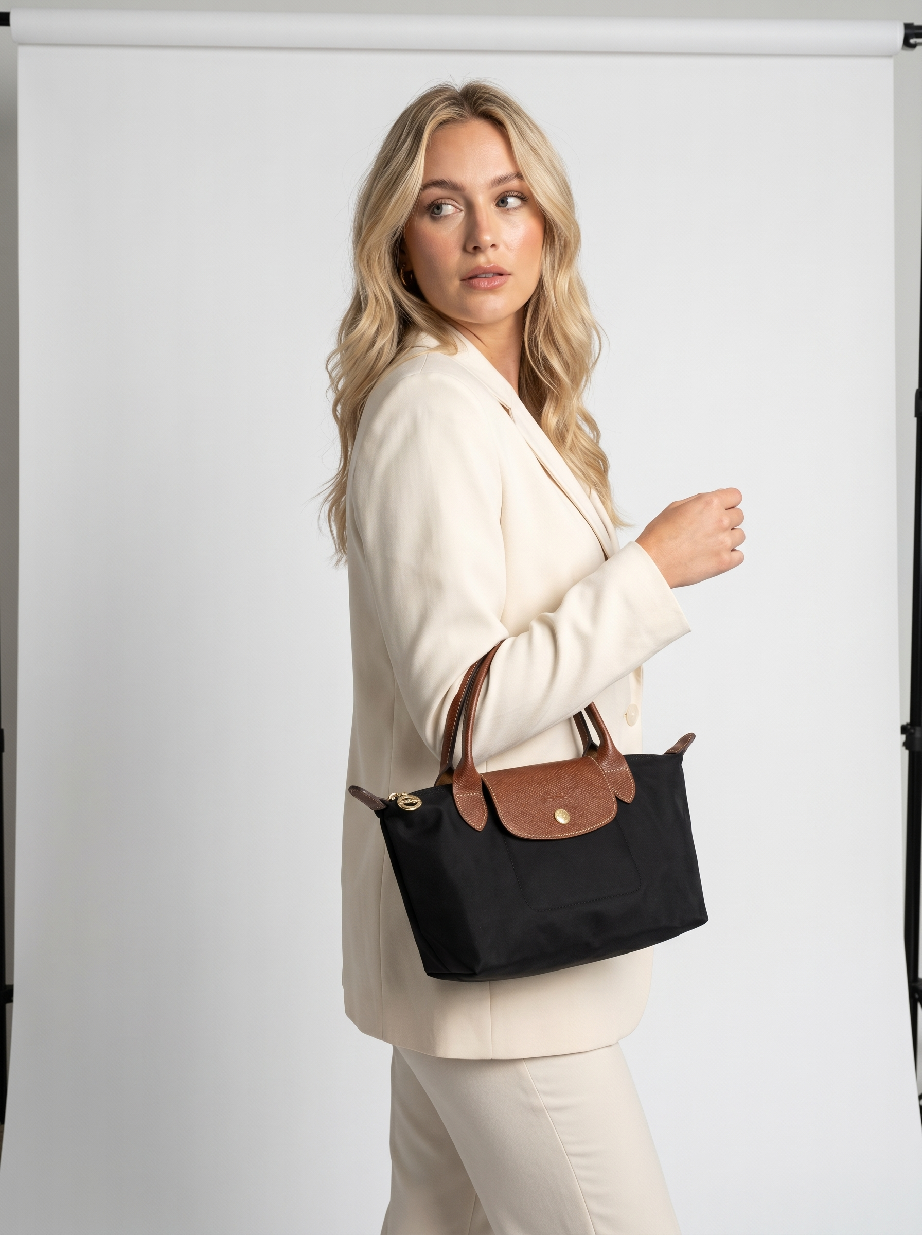 Compact Fold-Over Handle Bag