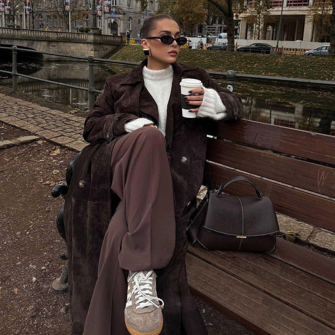 Fold-Over Flap Top Handle Bag