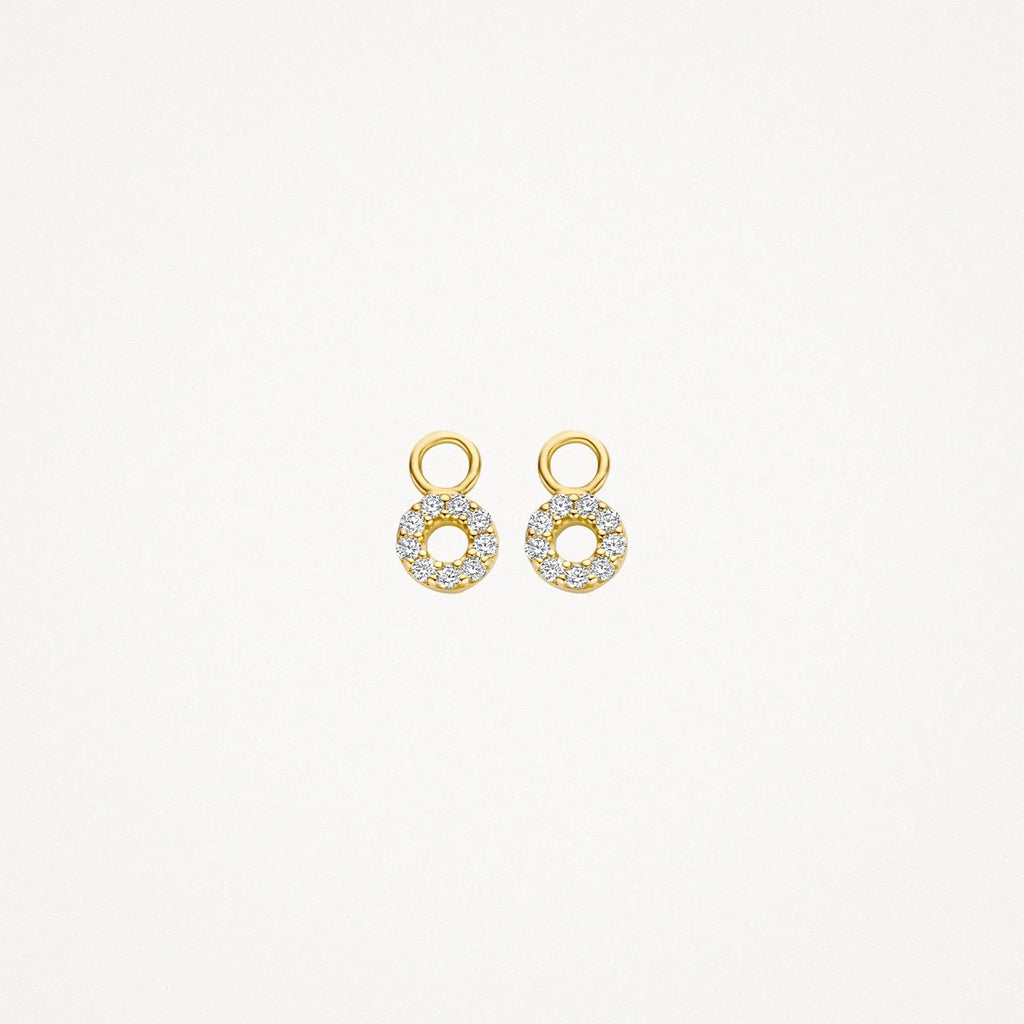 Mini Circle Drop Earrings