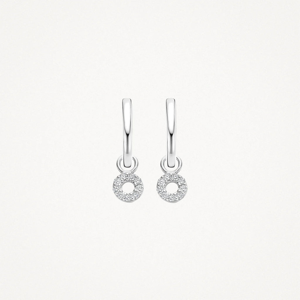 Mini Circle Drop Earrings