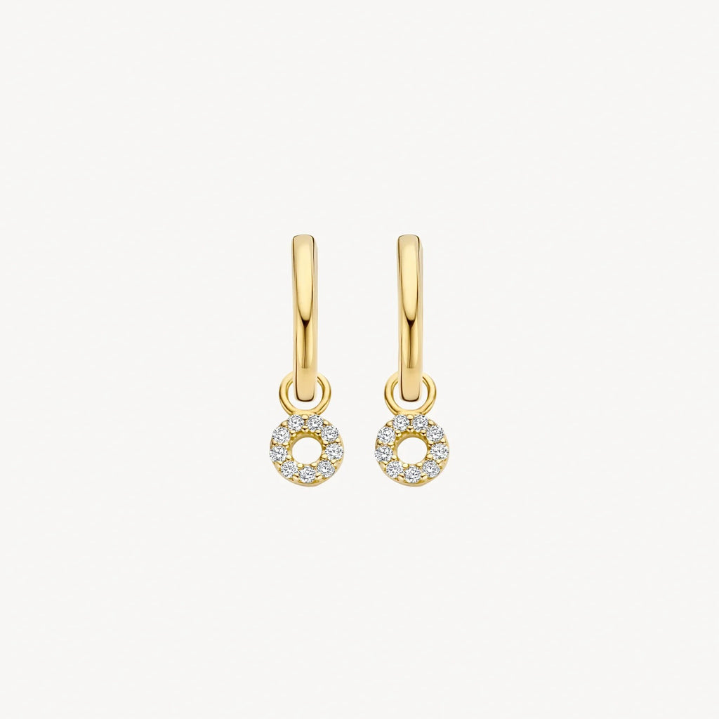Mini Circle Drop Earrings