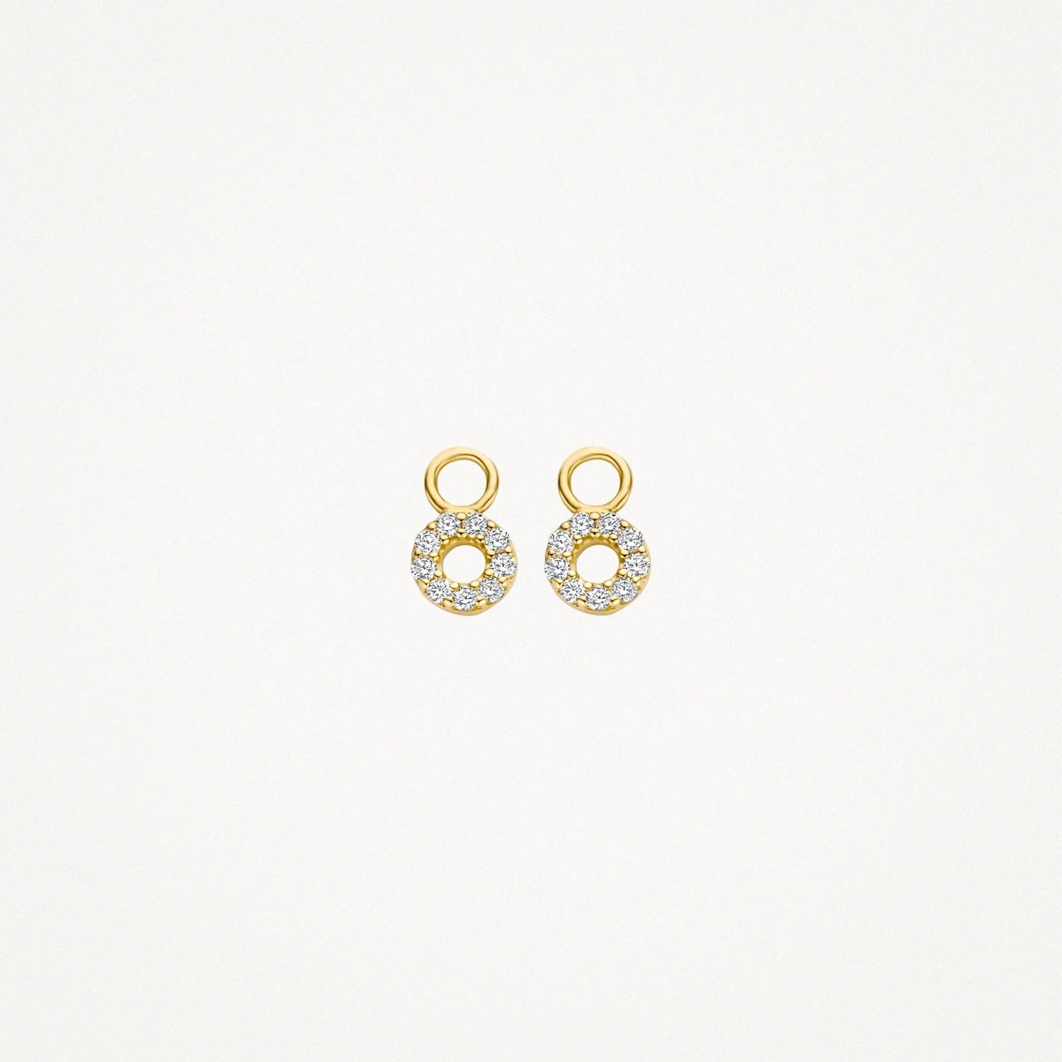 Mini Circle Drop Earrings